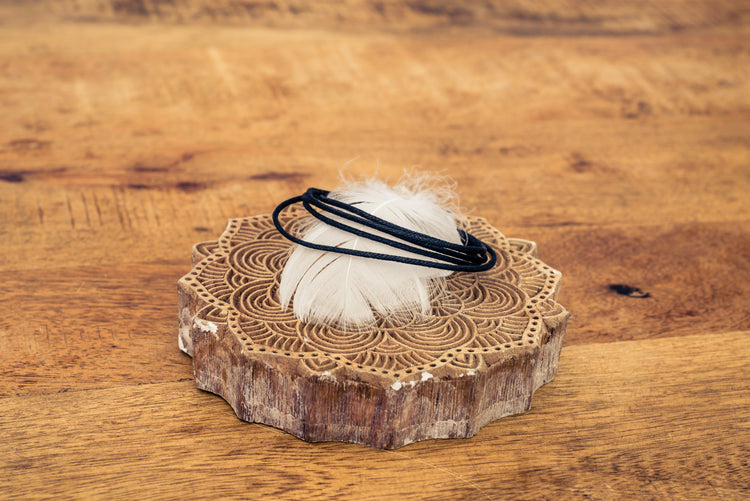 Baumwollband, schwarz