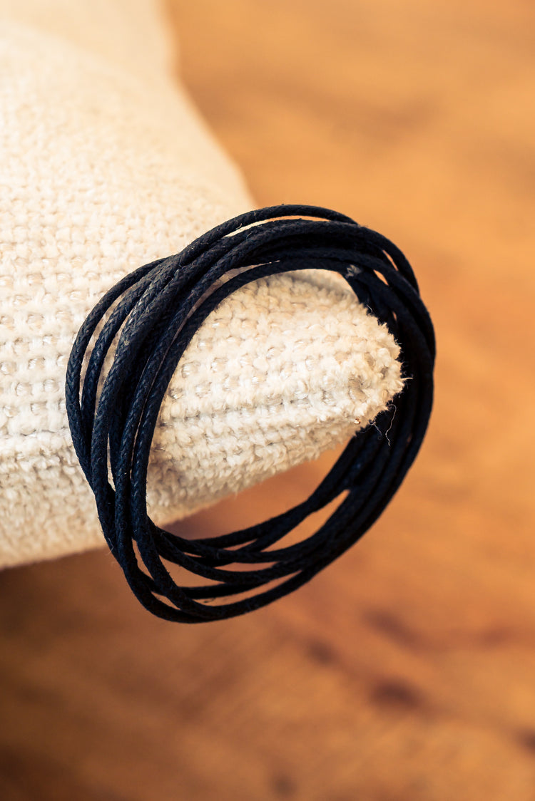 Baumwollband, schwarz