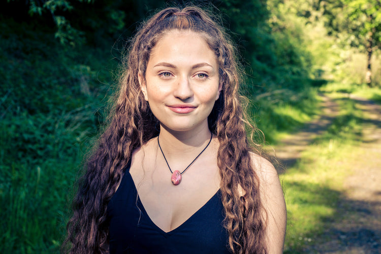 Rhodochrosit Tropfenanhänger