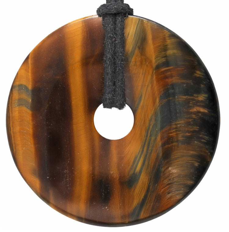 Falkenauge Donut | 40 mm Anhänger + Baumwollband