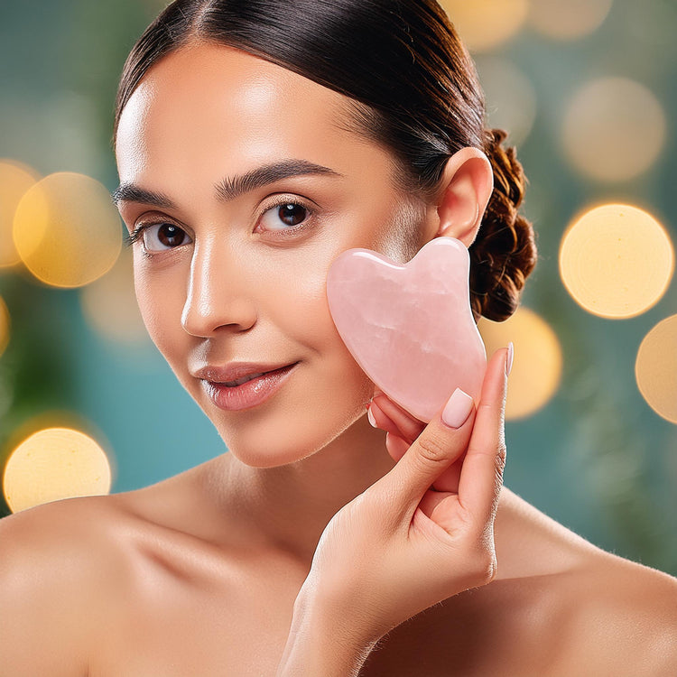 Gua Sha aus Rosenquarz