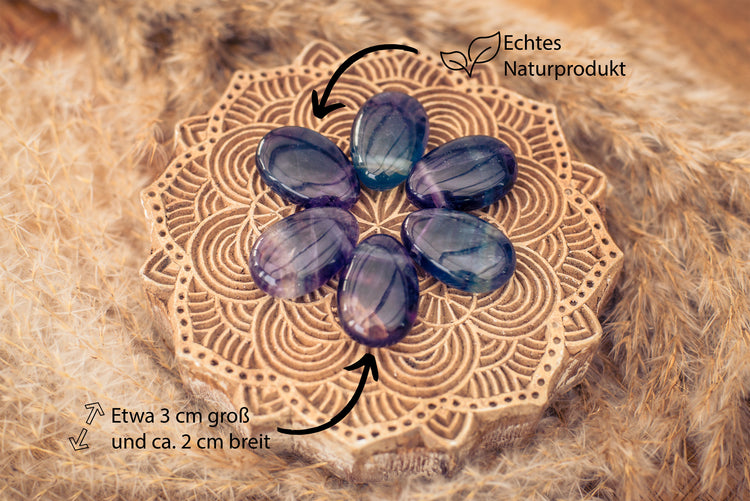 Fluorit, bunt Tropfenanhänger
