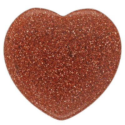 Goldstone Heart | Palm Stone 2x2 cm