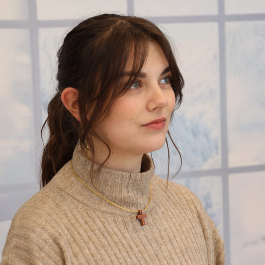 Goldfluss Kreuzanhänger