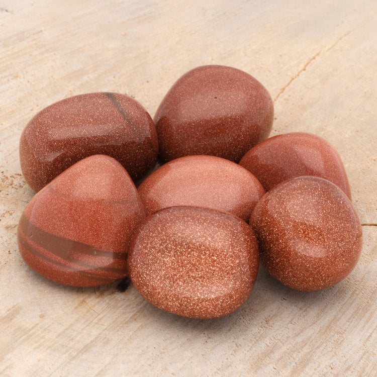 Goldfluss Trommelstein