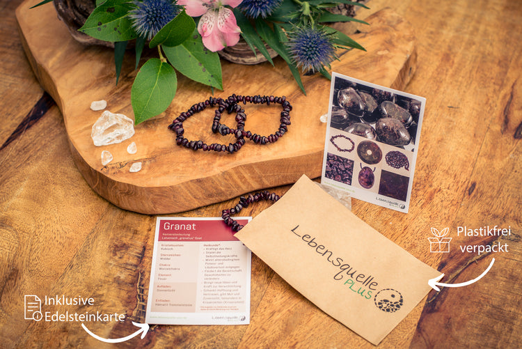 Granat Splitterarmband