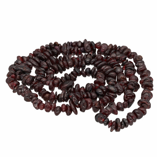 Granat Splitterkette | 80 cm