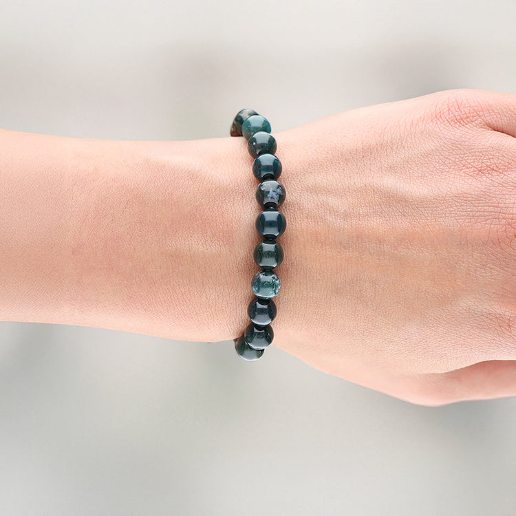 Heliotrope Bead Bracelet | 8 mm