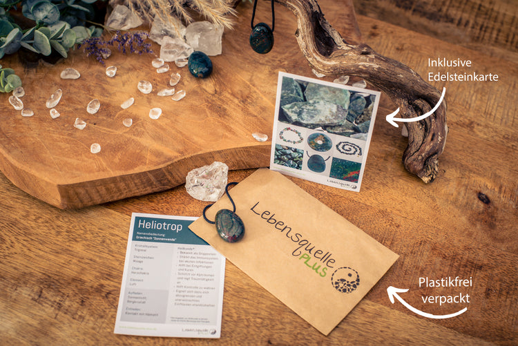 Heliotrop Tropfenanhänger