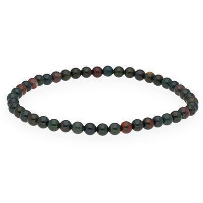 Pulsera de mini bolas de heliotropo | 4 mm