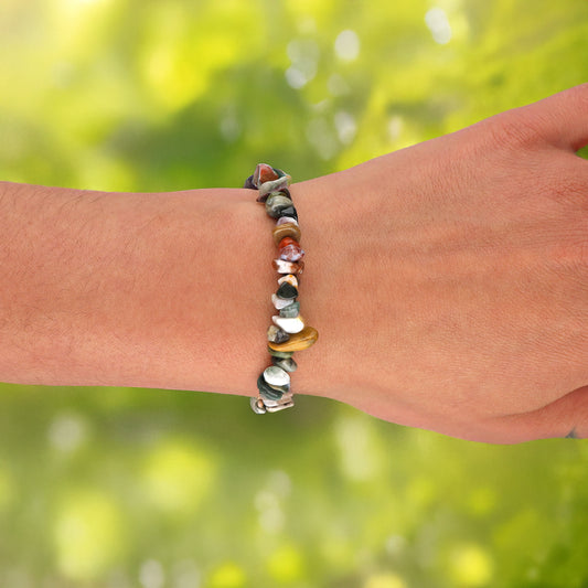 Ozeanjaspis Splitterarmband