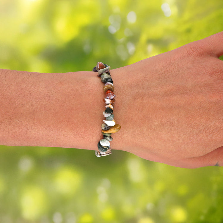 Ozeanjaspis Splitterarmband