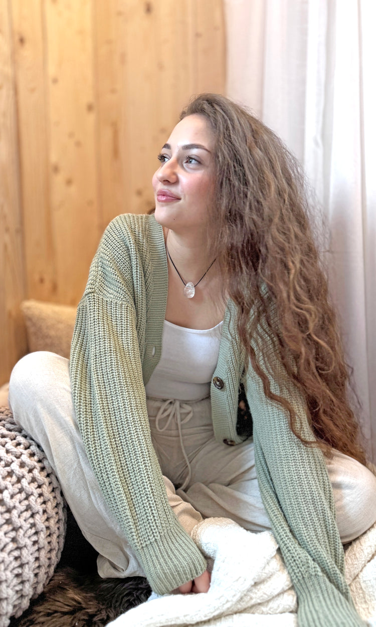 Bergkristall Tropfenanhänger