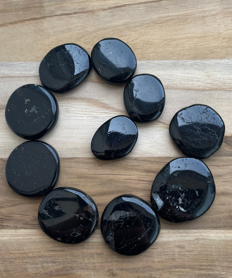 10x Schörl Scheibensteine Restposten