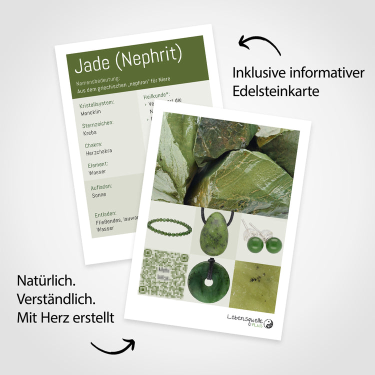 Jade (Nephrit) Trommelstein