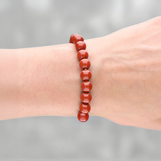Jaspis, rot Kugelarmband | 8 mm
