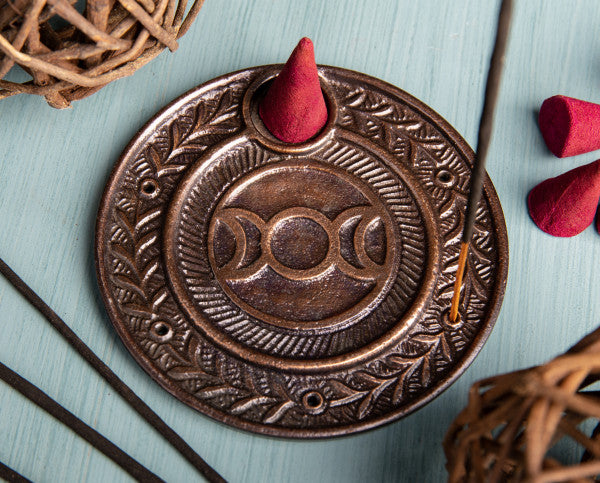 Räucherstäbchen- und Kegelhalter Sonne und Mond