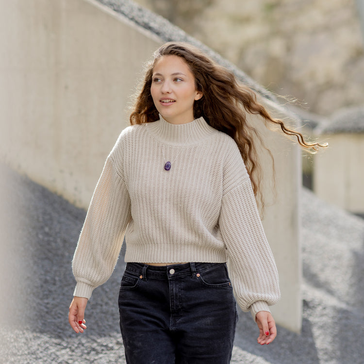 Amethyst Tropfenanhänger