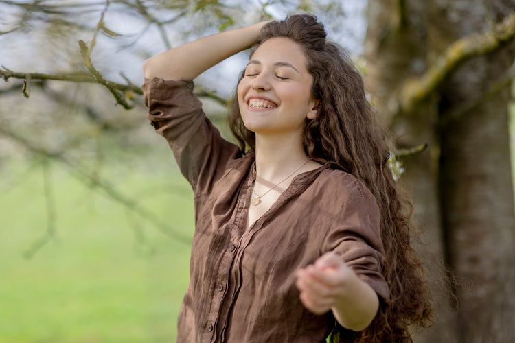 Colgante de corazón de citrino | Ojal de plata 925 | 2 tamaños