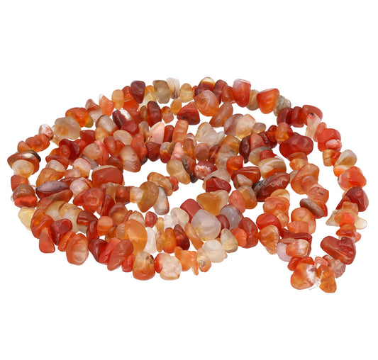 Karneol Splitterkette | 80 cm