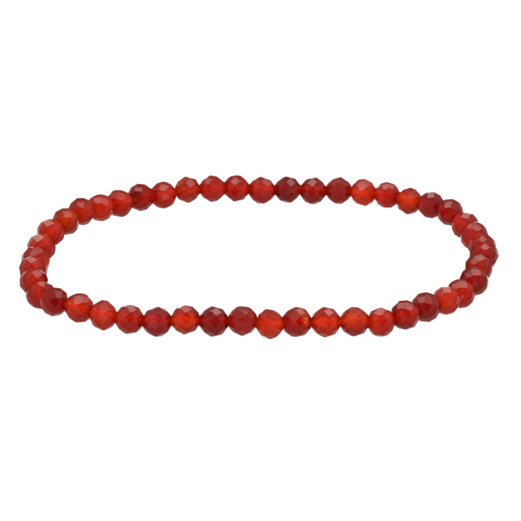 Karneol | facettiertes Armband | 4 mm