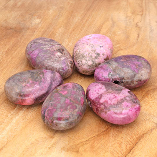 Kobalt-Calcit Tropfenanhänger