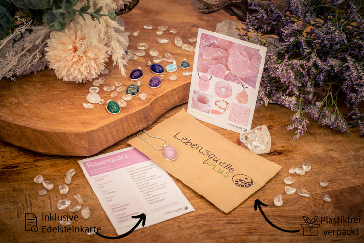 Kunzit Anhänger (oval) in Silber gefasst