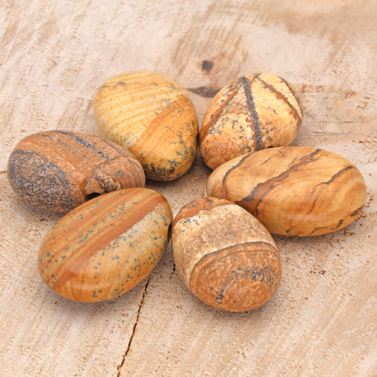 Landschaftsjaspis Tropfenanhänger