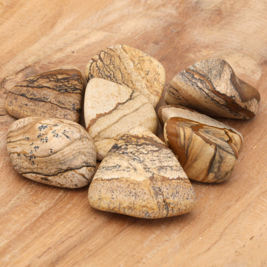 Landschaftsjaspis Trommelstein