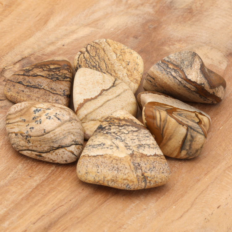 Landschaftsjaspis Trommelstein