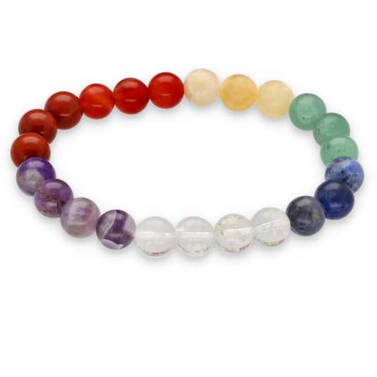 Chakra Kugelarmband | 8 mm