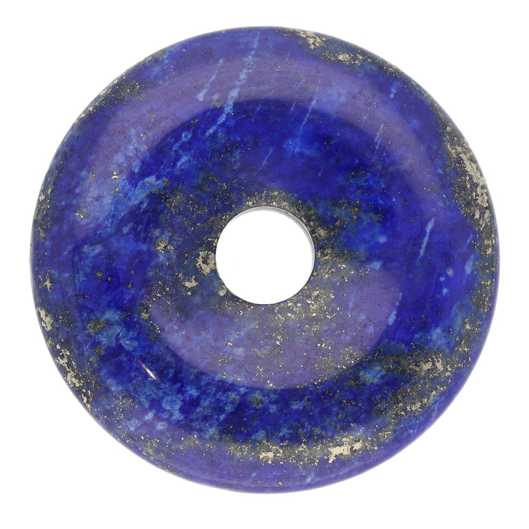 Lapislazuli Donut | 40 mm Anhänger + Baumwollband
