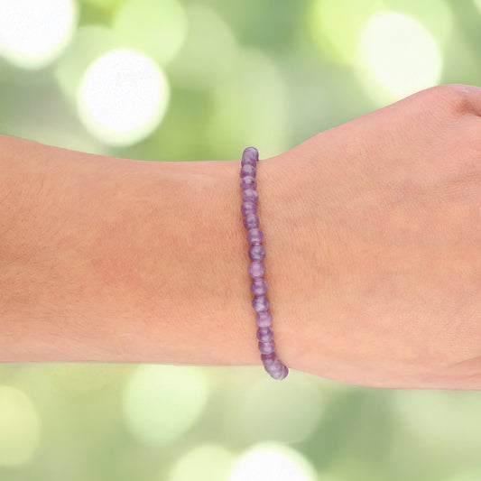 Lepidolith Mini-Kugelarmband | 4 mm