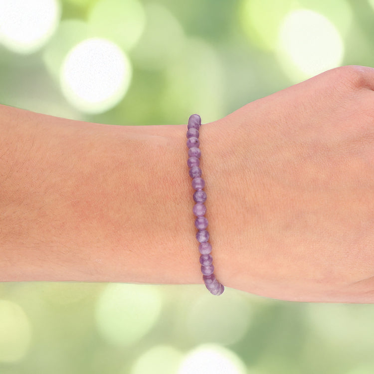 Lepidolith Mini-Kugelarmband | 4 mm