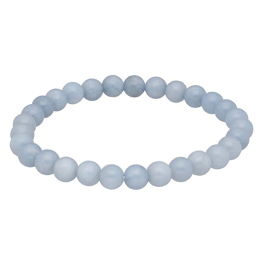 Angelit Kugelarmband | 6mm