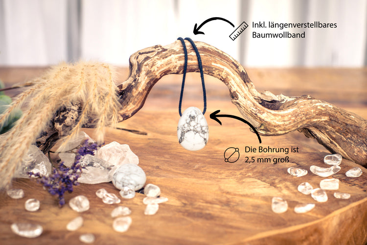 Magnesit Tropfenanhänger