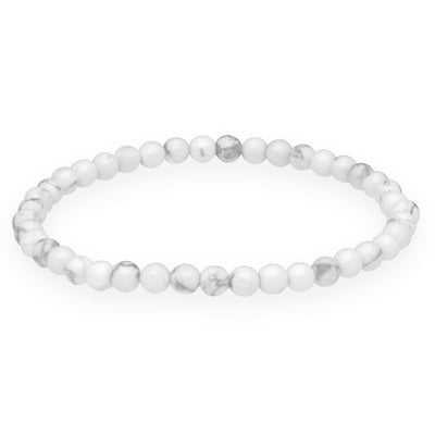 Magnesit Mini-Kugelarmband | 4 mm