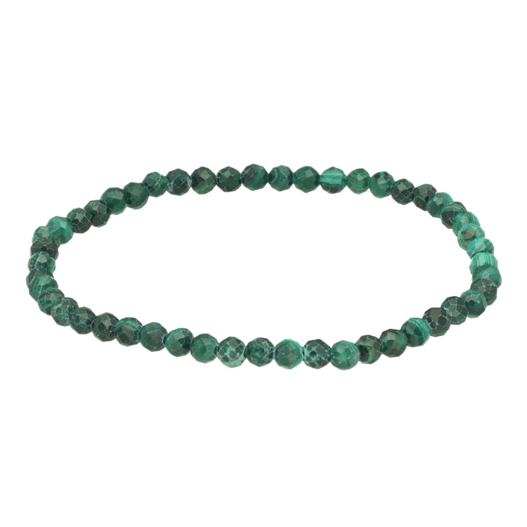 Malachit | facettiertes Armband | 4 mm
