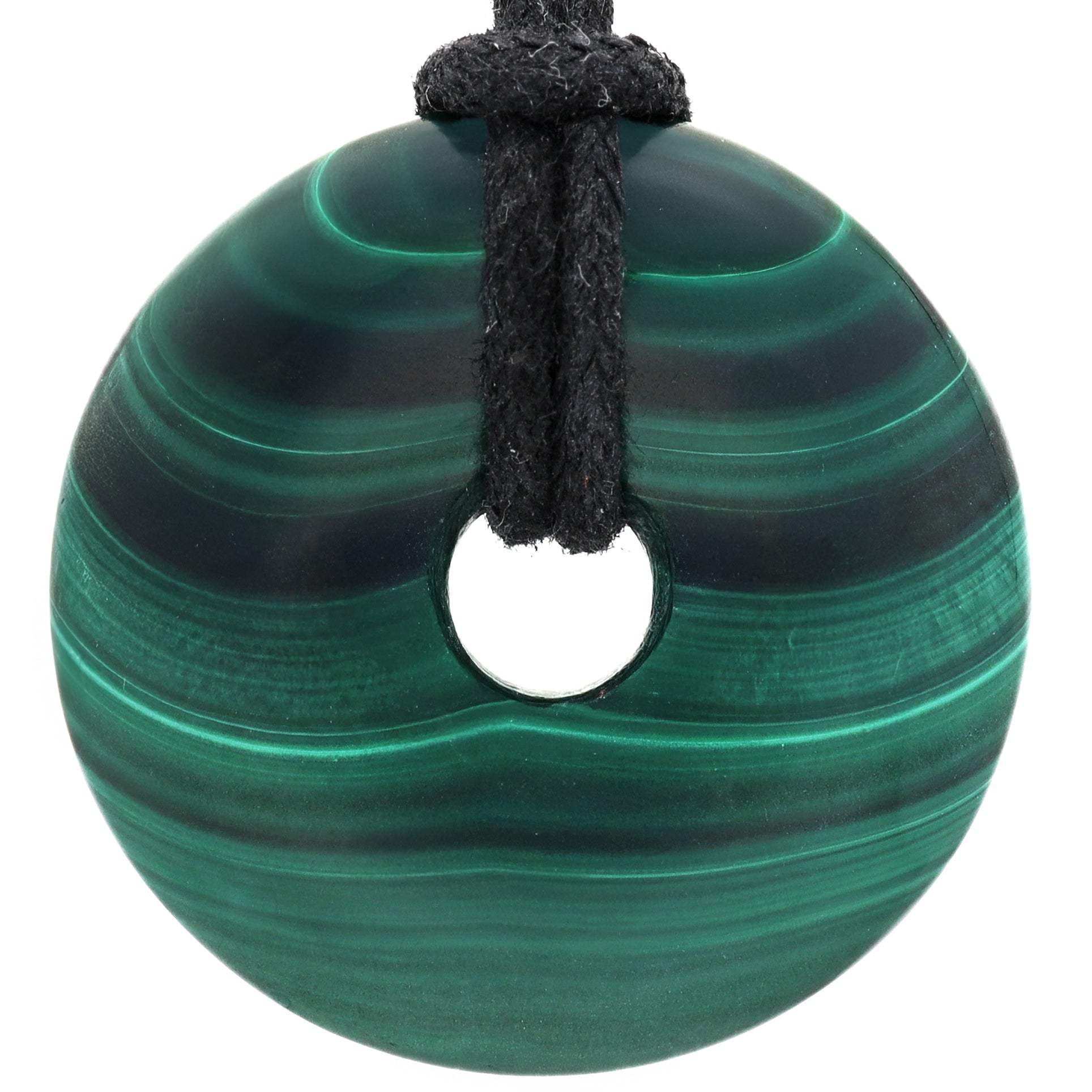 Malachit Anhänger Donut 30 Mm – Handpoliert, A*Qualität, Grüne Maserung, Für Herz-Chakra & Skorpion