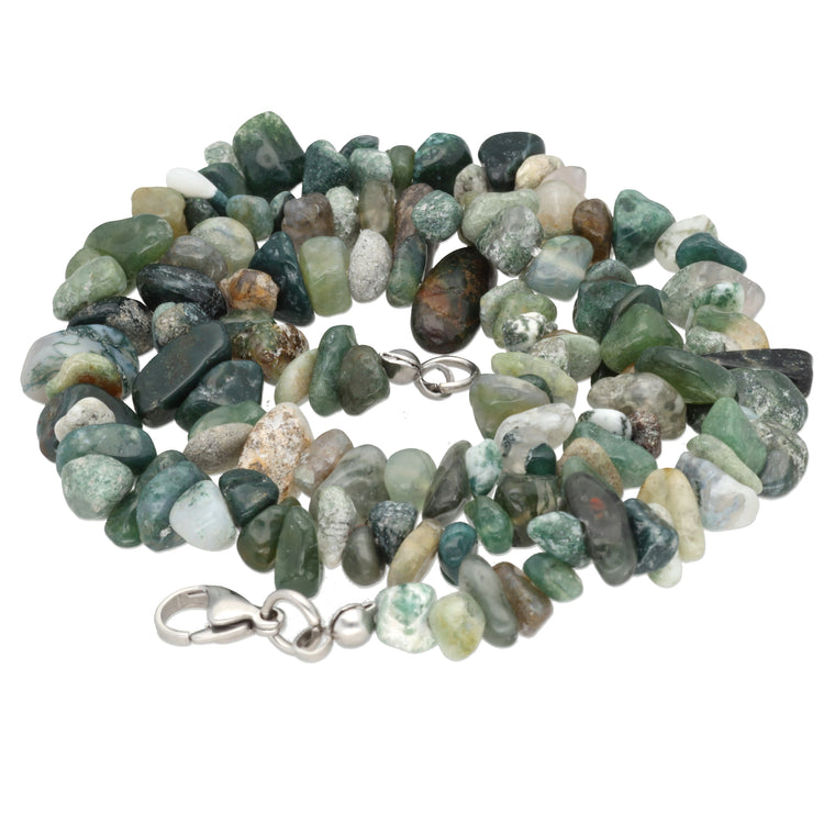 Moosachat Splitterkette | 45cm mit Verschluss