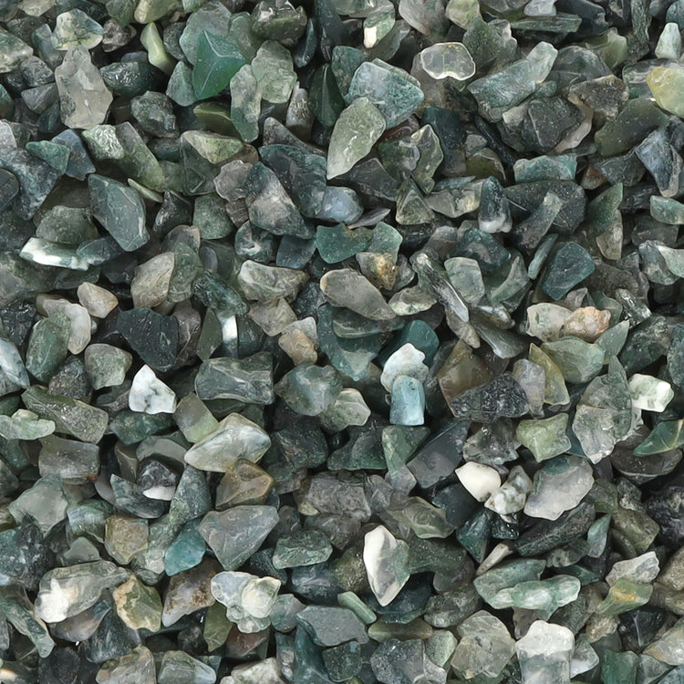 Moosachat Mini-Trommelsteine