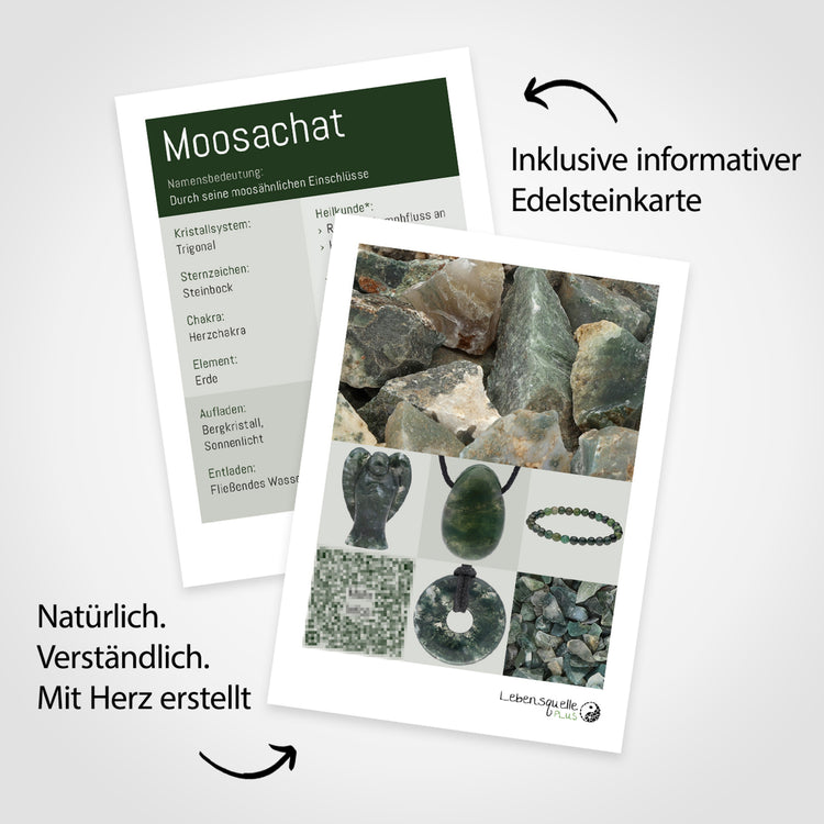 Moss Agate Tumbled Stone