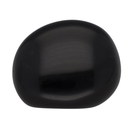Obsidian, schwarz Trommelstein
