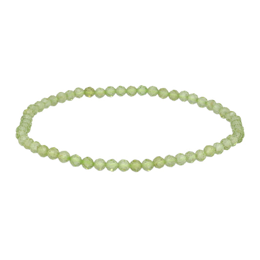 Peridot | facettiertes Armband | 4 mm