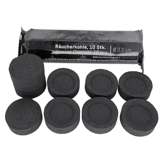 Selbstzündende Räucherkohle Ø 33 mm | 10 Stück