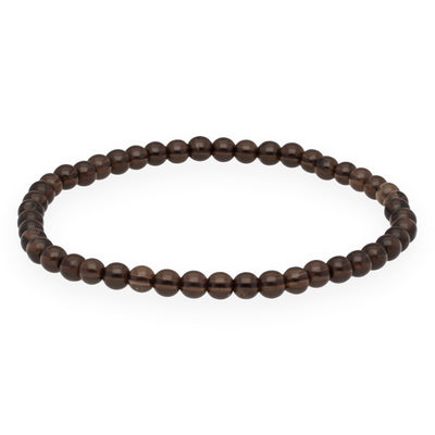 Rauchquarz Mini-Kugelarmband | 4 mm