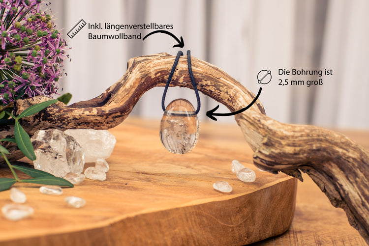 Rauchquarz Tropfenanhänger