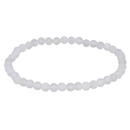 Regenbogen-Mondstein | facettiertes Armband | 4 mm