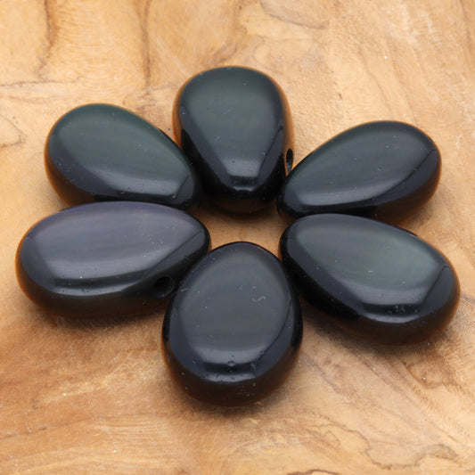 Regenbogen-Obsidian Tropfenanhänger