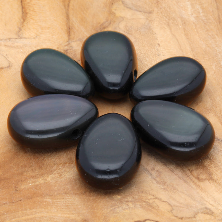 Regenbogen-Obsidian Tropfenanhänger